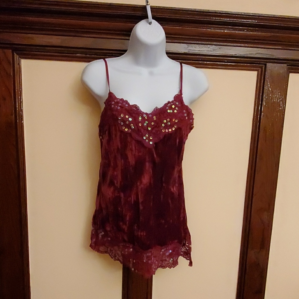 Silvercyte ,wine, cute top, size L - Picture 1 of 6
